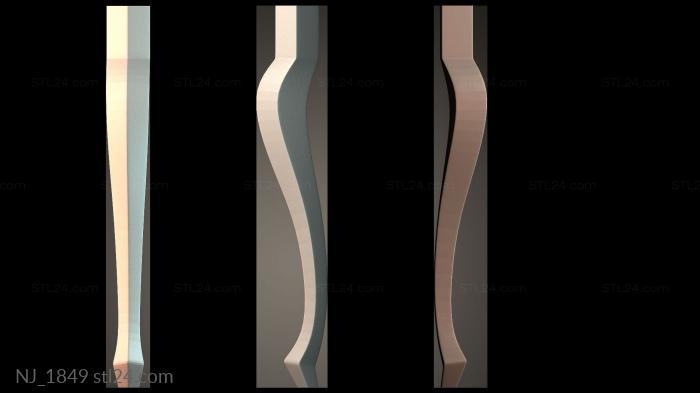 Ножки (NJ_1849) 3D модель для ЧПУ станка