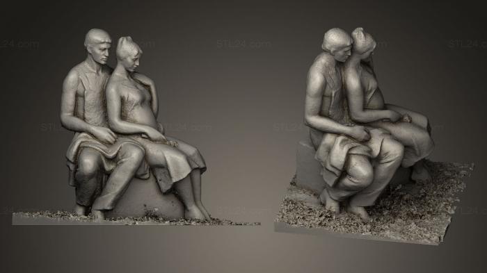 Married couple sculpture