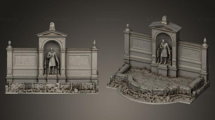 Памятники (Мемориал Альбрехта фон Грефе, PM_0219) 3D модель для ЧПУ станка
