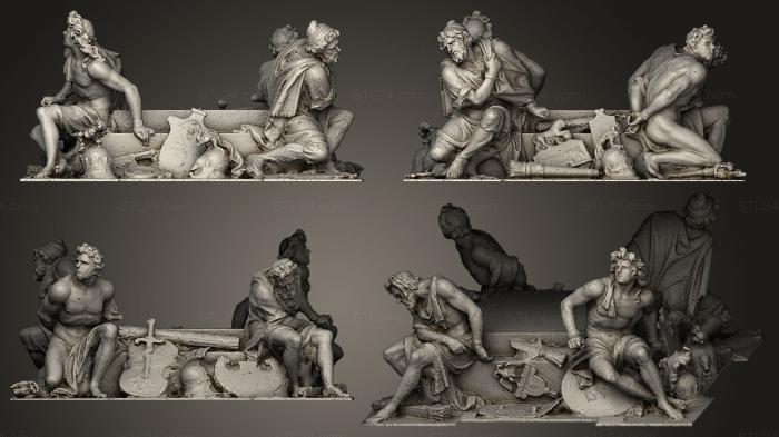 Memorial (Four Captives Richelieu wing Louvre, PM_0234) 3D models for cnc