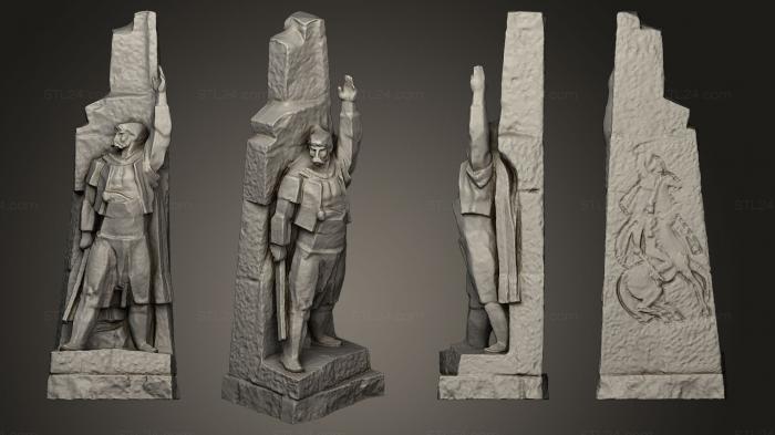 Memorial (Kalifer Voivoda Statue, PM_0240) 3D models for cnc