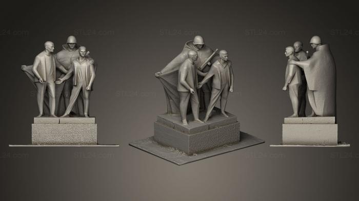 Memorial (Memorial Statue Sachsenhausen Concentration Camp_2, PM_0250) 3D models for cnc
