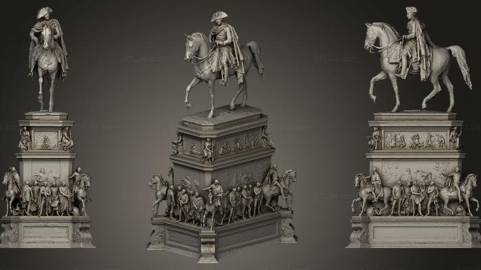 Памятники (Рейтерштандарт Фридрих дер Грое, PM_0260) 3D модель для ЧПУ станка