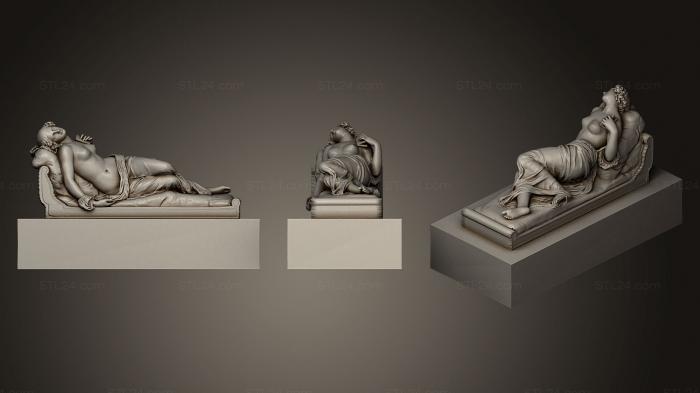 Памятники (Статуя Сиесты Луврский музей Париж, PM_0287) 3D модель для ЧПУ станка