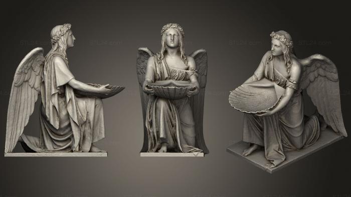 Memorial (Baptismal Angel Kneeling, PM_0305) 3D models for cnc