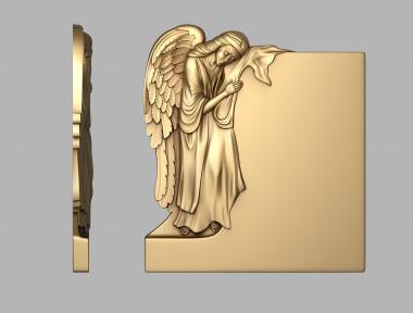 Memorial (Grieving angel, PM_0357) 3D models for cnc