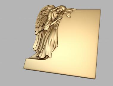 Memorial (Grieving angel, PM_0357) 3D models for cnc