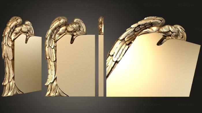 Памятники (Скорбящий ангел, PM_0358) 3D модель для ЧПУ станка