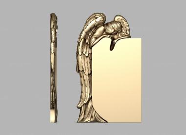 Memorial (Grieving angel, PM_0358) 3D models for cnc