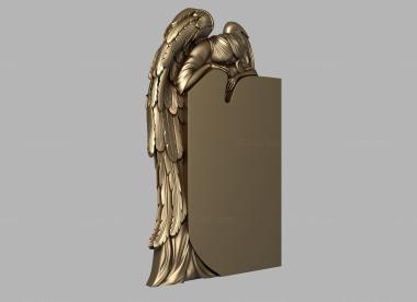 Memorial (Grieving angel, PM_0358) 3D models for cnc