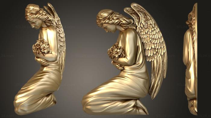 Memorial (Grieving angel, PM_0359) 3D models for cnc
