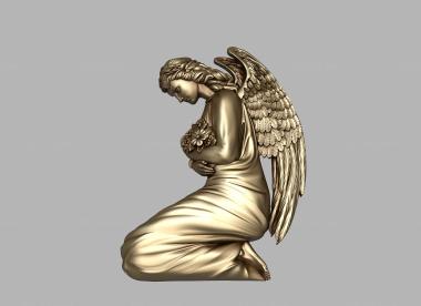 Memorial (Grieving angel, PM_0359) 3D models for cnc