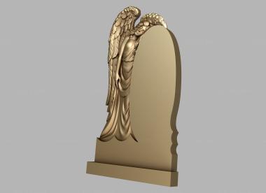 Memorial (Grieving angel, PM_0360) 3D models for cnc