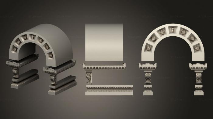 Памятники (Памятник Репинское кладбище, PM_0374) 3D модель для ЧПУ станка