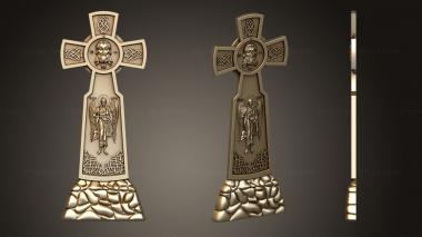 Memorial (Cross with the saint, PM_0401) 3D models for cnc