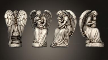 Memorial (Statue of an angel with a child, PM_0407) 3D models for cnc