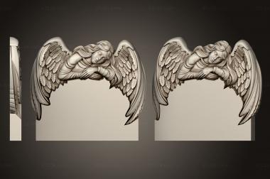 Memorial (Monument to an angel embracing Stella with wings, PM_0413) 3D models for cnc