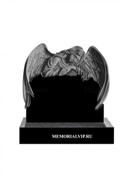 Memorial (Monument to an angel embracing Stella with wings, PM_0413) 3D models for cnc