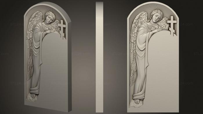 Memorial (Monument with an angel, PM_0430) 3D models for cnc