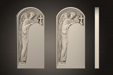 Memorial (Monument with an angel, PM_0430) 3D models for cnc