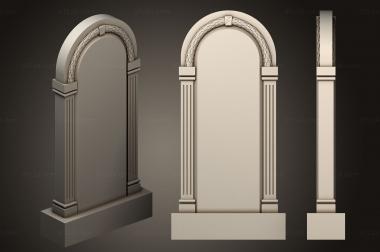 Memorial (Monument with columns, PM_0448) 3D models for cnc