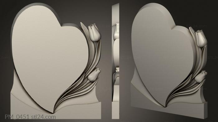 Monument heart with roses version2