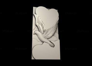 Memorial (Pigeon, PM_0455) 3D models for cnc