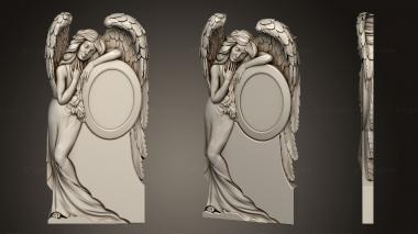 Memorial (Monument with a girls angel, PM_0459) 3D models for cnc