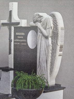 Memorial (Monument with a grieving angel, PM_0469) 3D models for cnc