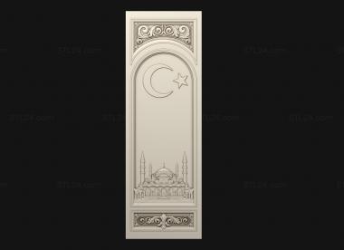 Memorial (Mosque sign Plate, PM_0471) 3D models for cnc