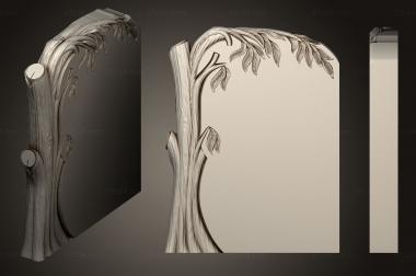 Memorial (Monument with a tree version1, PM_0483) 3D models for cnc