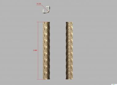 Geometrical panel (, PGM_0228) 3D models for cnc