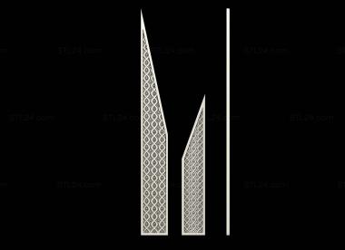 Geometrical panel (, PGM_0241) 3D models for cnc