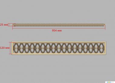 Geometrical panel (Step decor, PGM_0244) 3D models for cnc