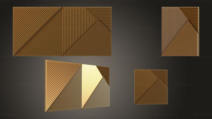 Geometrical panel (Panel geometric 2, PGM_0249) 3D models for cnc