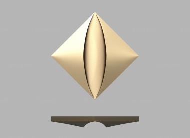 Geometrical panel (Panel square with oval, PGM_0253) 3D models for cnc