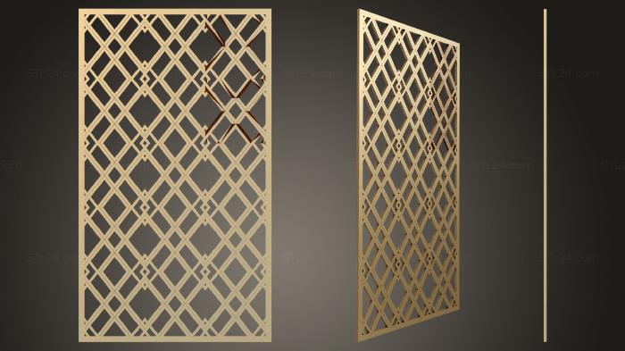 Geometrical panel (Pattern on the ceiling, PGM_0270) 3D models for cnc