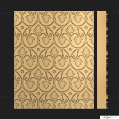 Geometrical panel (Background for the iconostasis with decorations in the Russian style, PGM_0272) 3D models for cnc