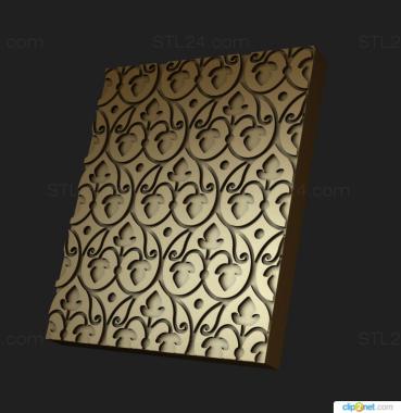 Geometrical panel (Background for the iconostasis with decorations in the Russian style, PGM_0272) 3D models for cnc