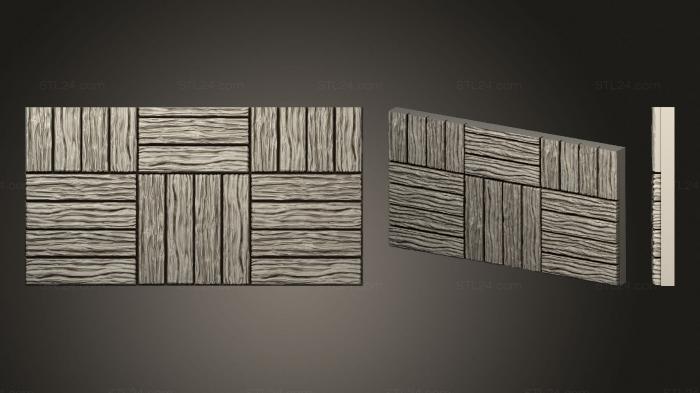 Geometrical panel (Wood floor.3x2.a.internal.ckit, PGM_0291) 3D models for cnc