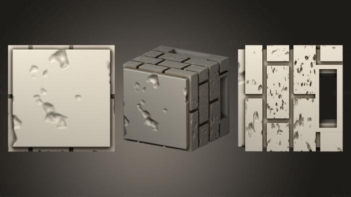 Панели геометрические (Ограненный камень.стояк.I.1.0x1.0.открытый замок, PGM_0309) 3D модель для ЧПУ станка