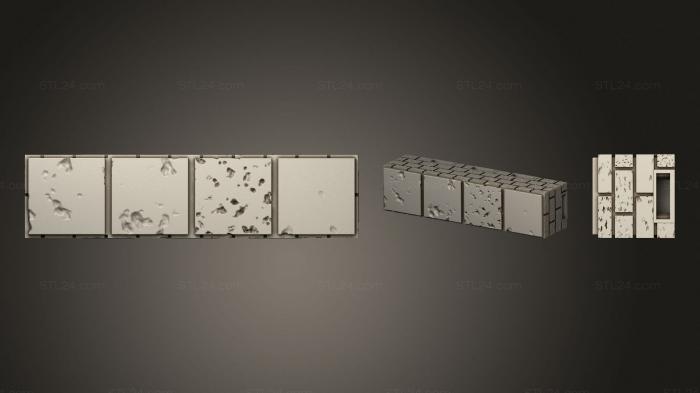 Geometrical panel (Cut stone.riser.SB.4.0x1.0.openlock, PGM_0313) 3D models for cnc