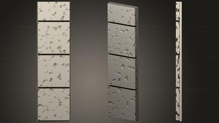 Панели геометрические (Вырезать каменную стену.пол.дюйм.1x4, PGM_0319) 3D модель для ЧПУ станка