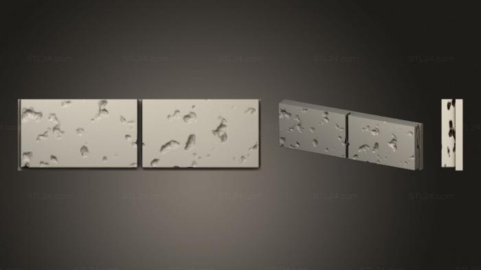 Geometrical panel (Cut stone wall.floor.inch.2x1, PGM_0320) 3D models for cnc