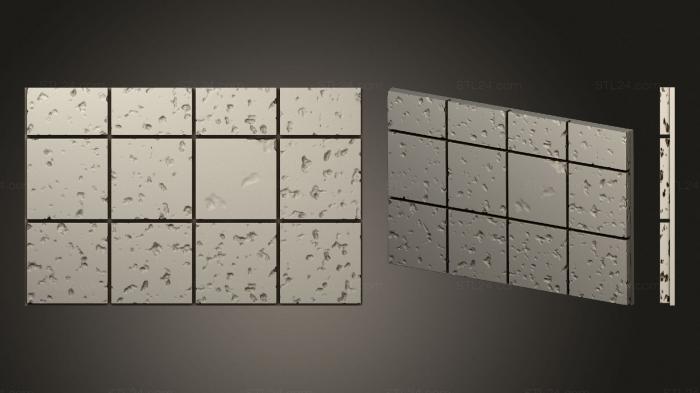 Панели геометрические (Вырезанная каменная стена.пол.дюйм.4x3, PGM_0330) 3D модель для ЧПУ станка