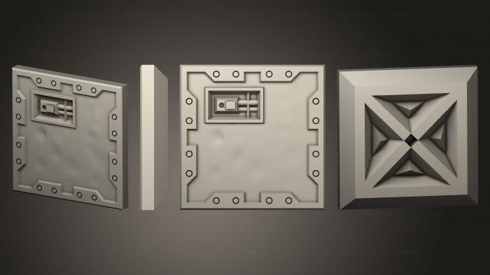 Панели геометрические (Части Citybuilders 1x1 плитка killzone 2, PGM_0366) 3D модель для ЧПУ станка