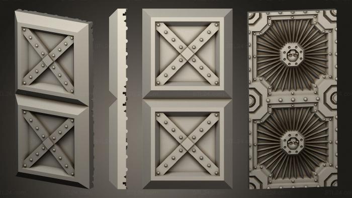Geometrical panel (Citybuilders Parts 1x2 beams floor, PGM_0374) 3D models for cnc