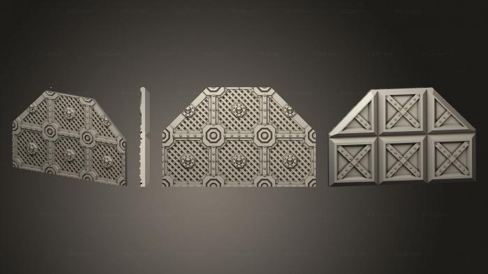 Детали Citybuilders 1x3 решетки с восьмиугольным расширением