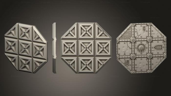 Geometrical panel (Citybuilders Parts imperial floor fullo ctagon, PGM_0409) 3D models for cnc