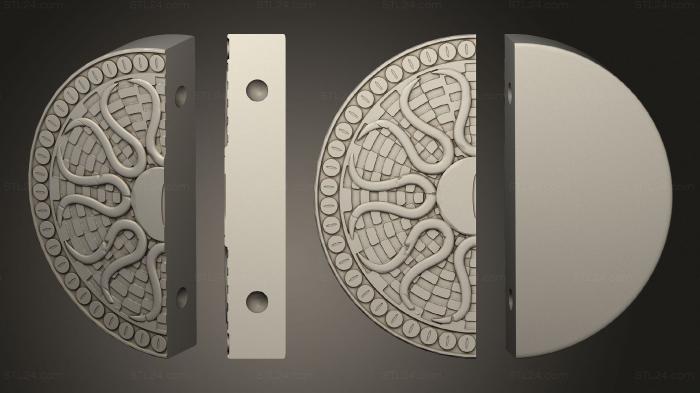 Geometrical panel (Eye of the Watcher Watchers Lair Center Floor2, PGM_0446) 3D models for cnc
